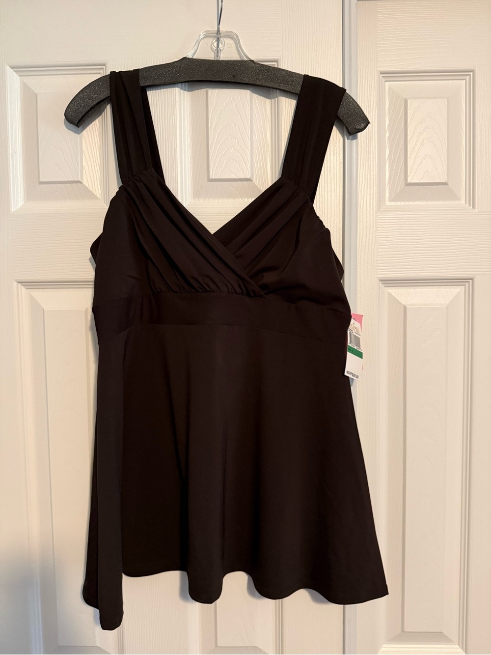 Michael Kors Black feminine sweetheart neckline Sleeveless Top